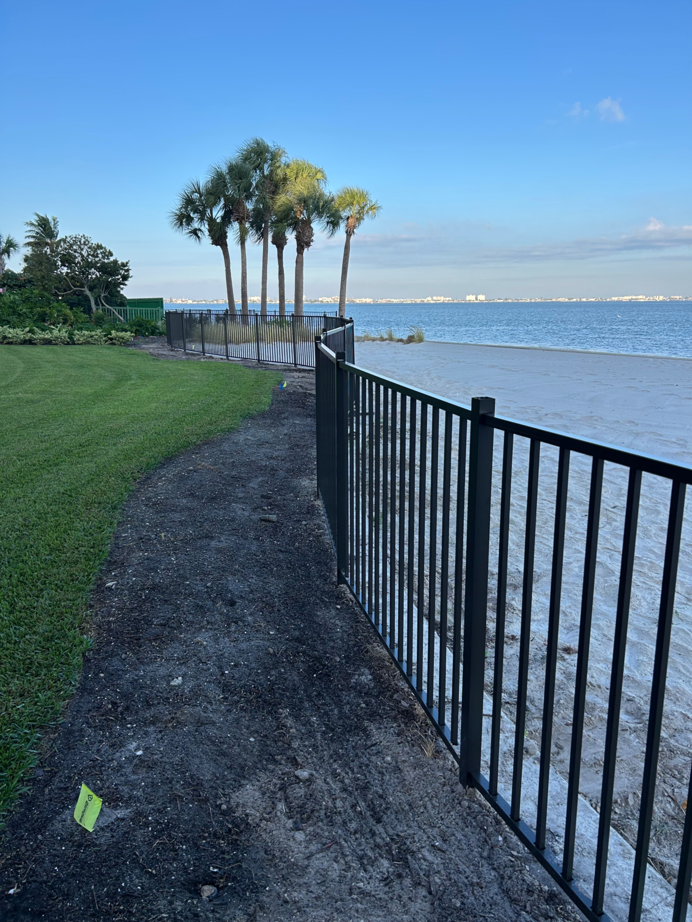 wood fence backyard installation